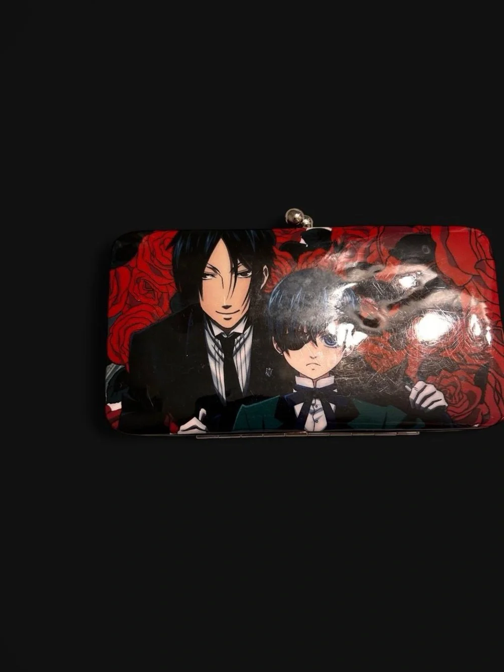 Black Butler Red and Black Clutch Wallet